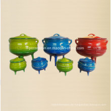 Enamel Gusseisen Kochgeschirr Set Potjie Pot für Süd-Affican Countries